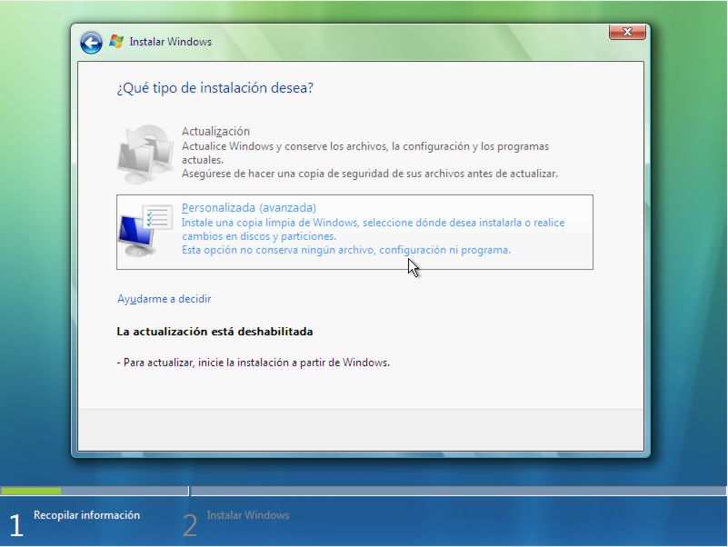 Volver A Instalar Windows Vista